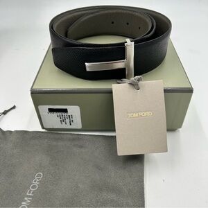 Men’s tom Ford black leather belt size 100 cm/40 inch made in in Italy